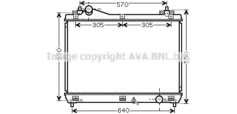 AVA QUALITY COOLING Радиатор, охлаждение двигателя SZ2103